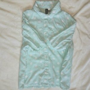 Cropped Polka Dotted Shirt